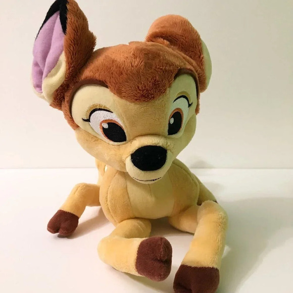 Disney Store Exclusive  Bambi with Butterfly on Tail 14 Inch Long Plush - Picture 7 of 14